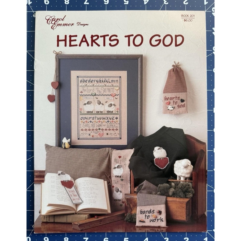 Hearts To God Cross Stitch Pattern Booklet By Carol Emmer Designs Book # 201
